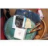 Image 2 : LARGE POTTERY BOWL STONE BOOK ENDS AND ESTATE GOODS