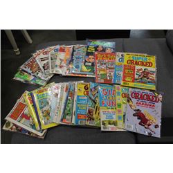 LOT OF VINTAGE CRACKED MAGAZINES