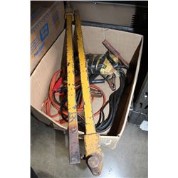 TRAILER STABILIZER BARS AND JUMPER CABLES