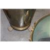 Image 3 : BRASS FOOTED BUCKET AND VINTAGE DOME GLASS PORTRAIT