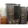 Image 2 : LARGE DARK WOOD ARMOIRE