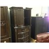 Image 2 : 6' DARK WOOD CARVED DRESSER