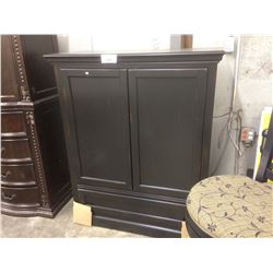 DARK WOOD TV STAND CUPBOARD