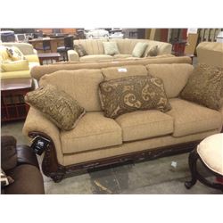 BROWN TRADITIONAL STYLE 3 SEAT SOFA