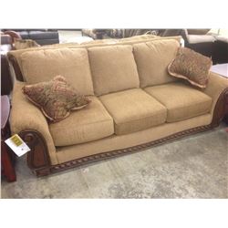 BROWN TRADITIONAL STYLE 3 SEAT SOFA