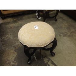 BEIGE PATTERN 24'' ROUND TRADITIONAL OTTOMAN