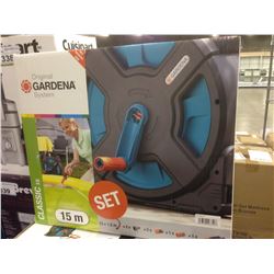 GARDENA 15M GARDEN HOSE AND REEL