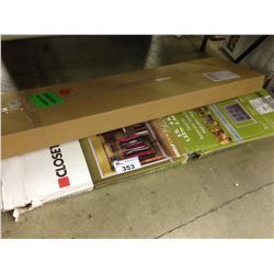 LOT OF TWO CLOSET ORGANIZER SYSTEMS
