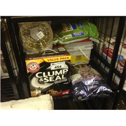 SHELF LOT OF ASSORTED CAT PRODUCTS