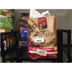 SHELF LOT OF ASSORTED DOG FOOD