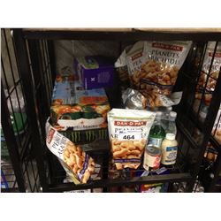 SHELF LOT OF ASSORTED FOOD PRODUCTS