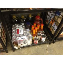 SHELF LOT OF ASSORTED FOOD PRODUCTS