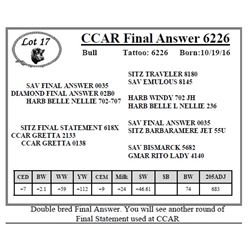 CCAR Final Answer 6226