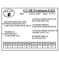 CCAR Frontman E423