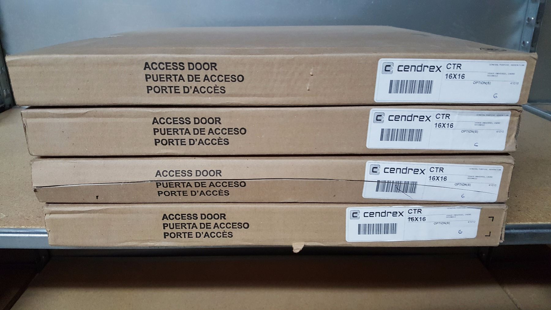 Brand New Lot Of 4 16 X 16 Cendrex Access Doors