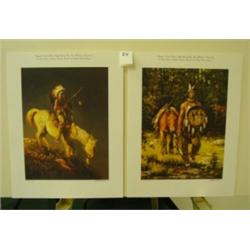 Chuck Ren INDIANS/ W/HORSES LE Prints 2