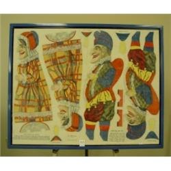 Framed PUNCH & JUDY Cloth Doll Pattern