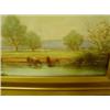Image 2 : FARM SCENE w/Canoes in Stream - Print