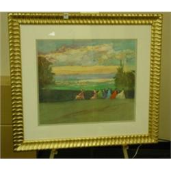 Seven Couples in Formal Attire - Print