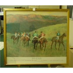Degas RACEHORSES IN A LANDSCAPE - Print