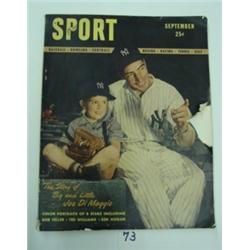 SPORT Magazine Sept 1946 - DiMaggio 