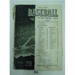 BASEBALL Yearbook - Street&Smith's 1941