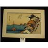 Image 1 : HIROSHIGE Woodblock Print - River Scene