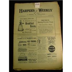HARPER'S WEEKLY 5 Issues - 1891