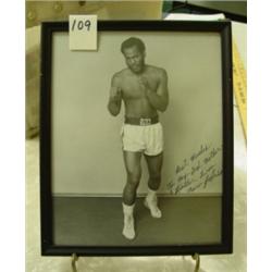 MARV JOHNSON Signed Photo B&W - Boxing