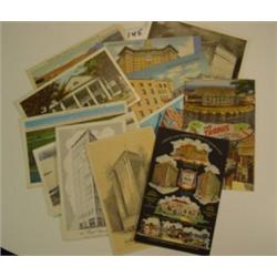 1920s-1950s HOTEL POSTCARDS - Lot of 12
