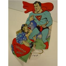 Vintage SUPERMAN Valentine - Lg Foldout