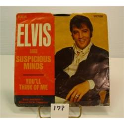 ELVIS 45rpm SUSPICIOUS MINDS