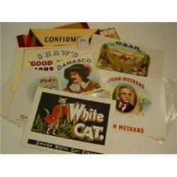 Lot of 20 CIGAR BOX Labels Stone Lithos