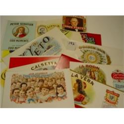 Lot of 20 CIGAR BOX Labels Stone Lithos