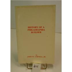 HISTORY OF PHILADELPHIA BUILDER Sgnd Bk