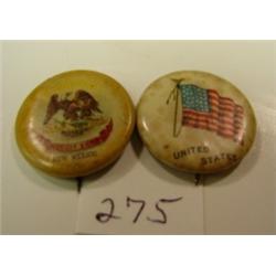 SWEET CORPORAL Cigarette Pin Backs - 2