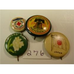 SWEET CORPORAL Cigarette Pin Backs - 4