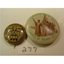 GREEN BAY & KELLOGGS Pin Backs