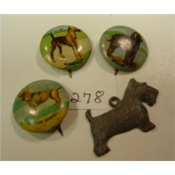 AFGHAN/AIREDALE/SPANIEL Dog Pin Backs