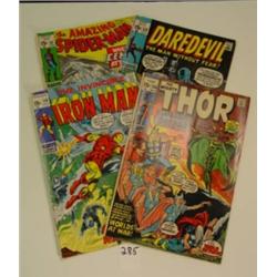 Mixed Lot of 4 MARVEL 15 Cent COMICS
