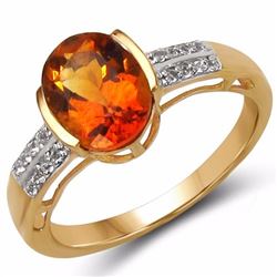 Sterling Silver Madeira Citrine Ring