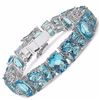 Image 2 : Sterling Silver Swiss Blue Topaz Bracelet