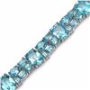 Image 3 : Sterling Silver Swiss Blue Topaz Bracelet