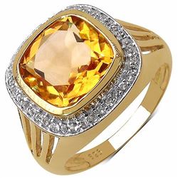 Sterling Silver Golden Citrine Ring