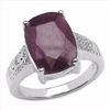 Image 1 : Sterling Silver Indian Ruby Ring