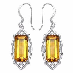 Sterling Silver Citrine Earrings