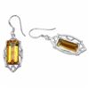 Image 2 : Sterling Silver Citrine Earrings