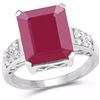 Image 1 : Sterling Silver Ruby Ring