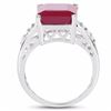Image 2 : Sterling Silver Ruby Ring