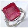 Image 1 : Sterling Silver Ruby Ring